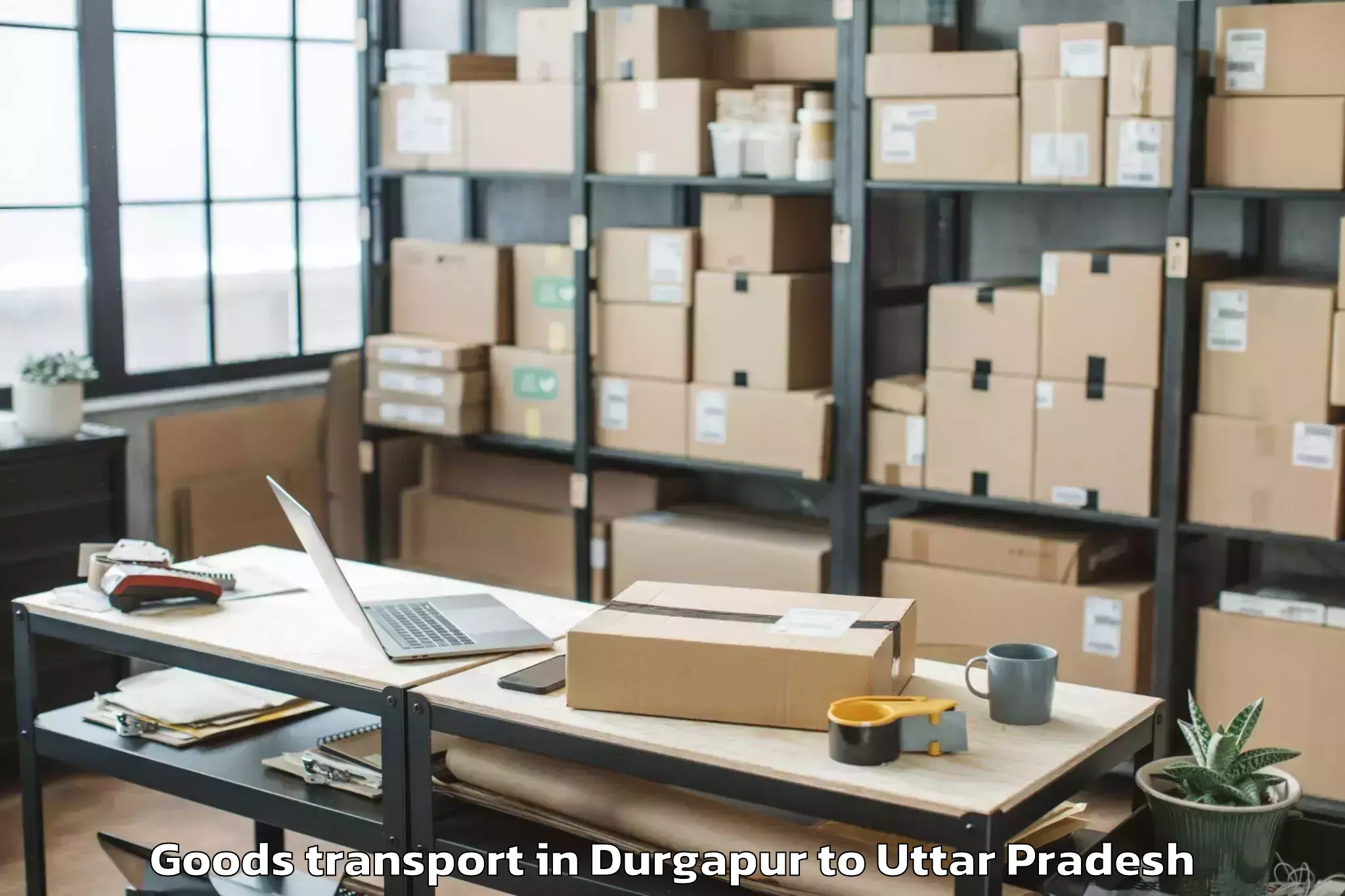 Book Your Durgapur to Gahmar Goods Transport Today